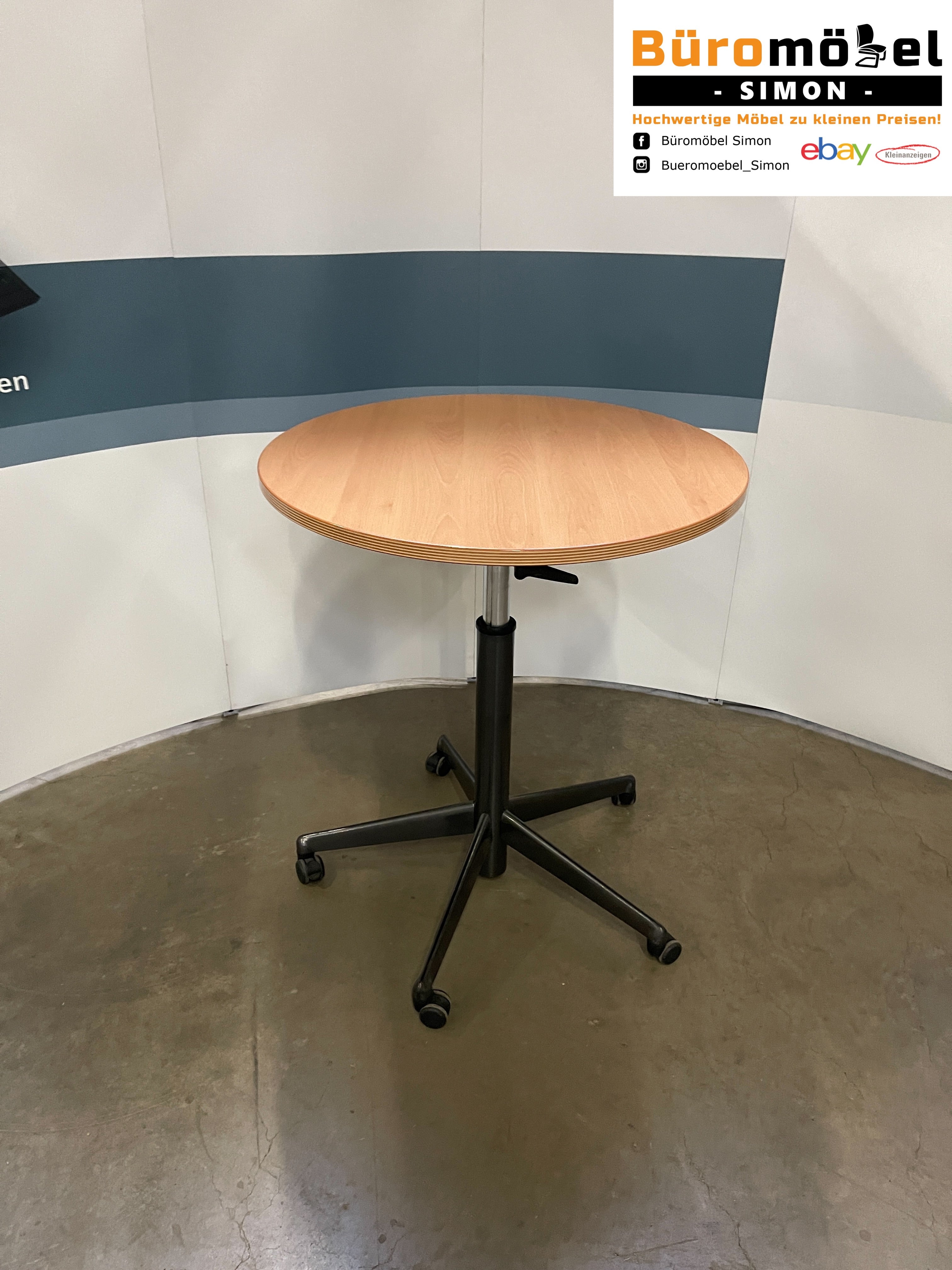 Bürotisch Buche Dekor 200x100cm - Besprechungstisch Für Home Office