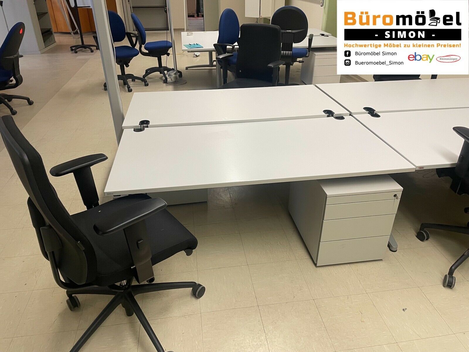 Assmann Schreibtisch Grau – Büromöbel Simon