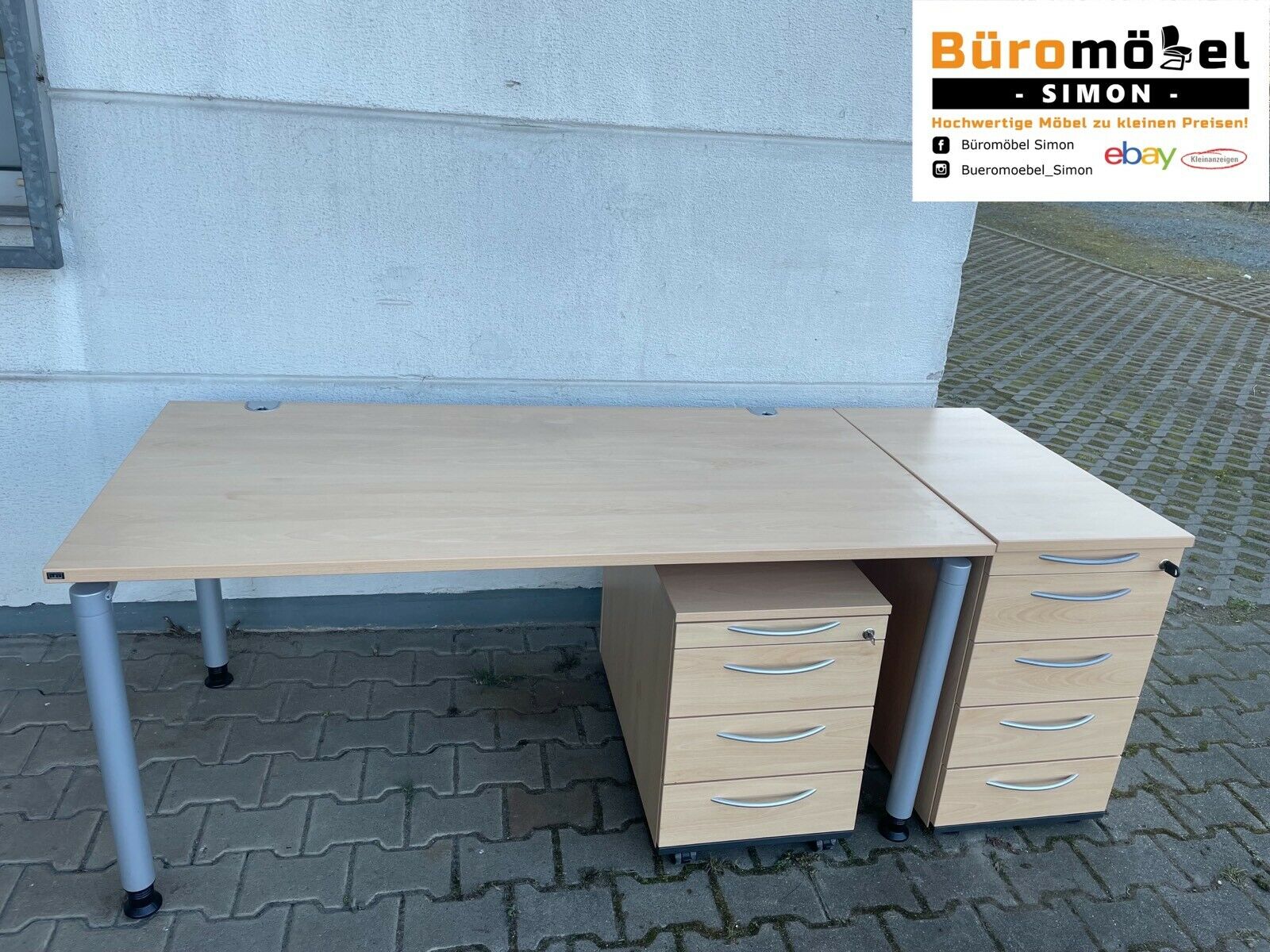 Hund Schreibtisch Buche – Büromöbel Simon